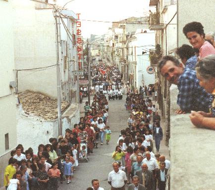 A processione de Sand' ROC' in da Meridionale